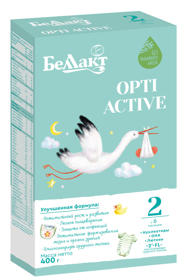 Смесь сухая молочная последующая адаптированная «BELLAKT ОPTI ACTIVE 2»